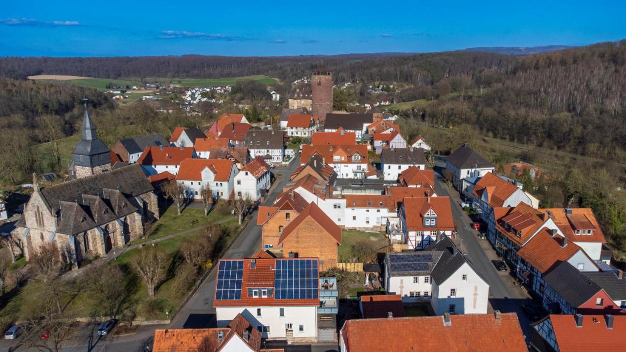 Ferienwohnung Zur Burg Trendelburg ภายนอก รูปภาพ